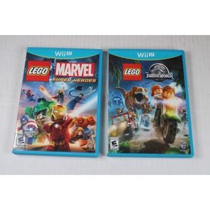 2 games: LEGO Jurassic World + Lego Marvel Super Heroes (Nintendo Wii U) Tested